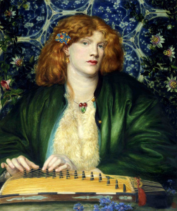 Fig. 7 – Dante Gabriel Rossetti, The Blue Bower, 1865