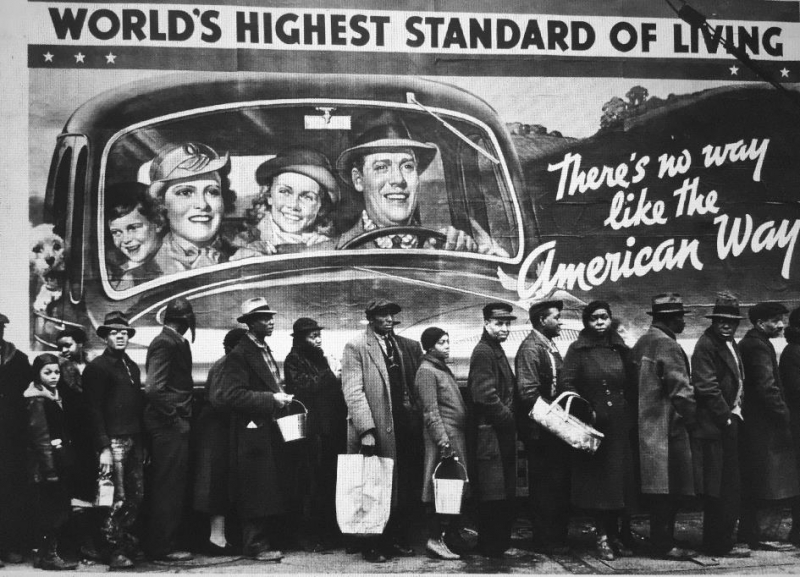 Fig. 14. Margaret Bourke-White, photo intitulée World’s Highest Standard of Living également connue sous le titre At the Time of the Louisville Flood, 1937