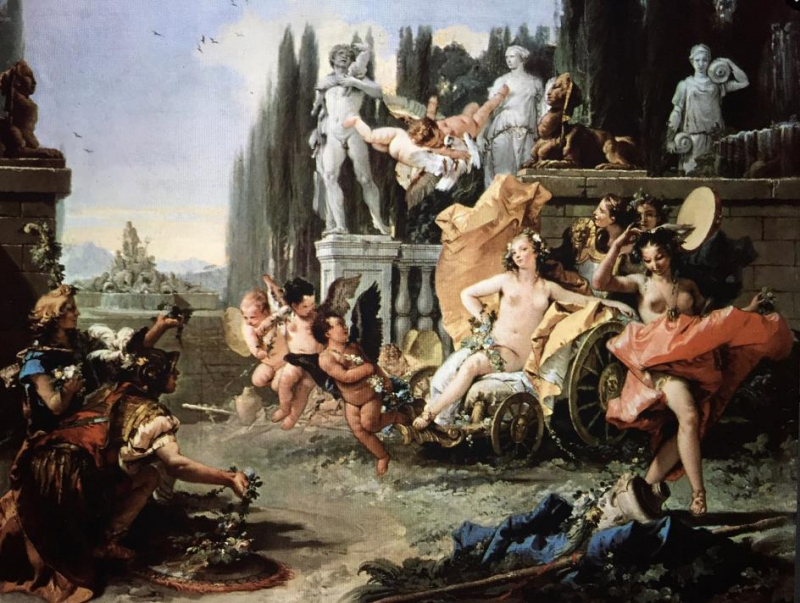 Fig. 7. Giambattista Tiepolo, Le Triomphe de Flore ou L’Empire de Flore, 1743-1744