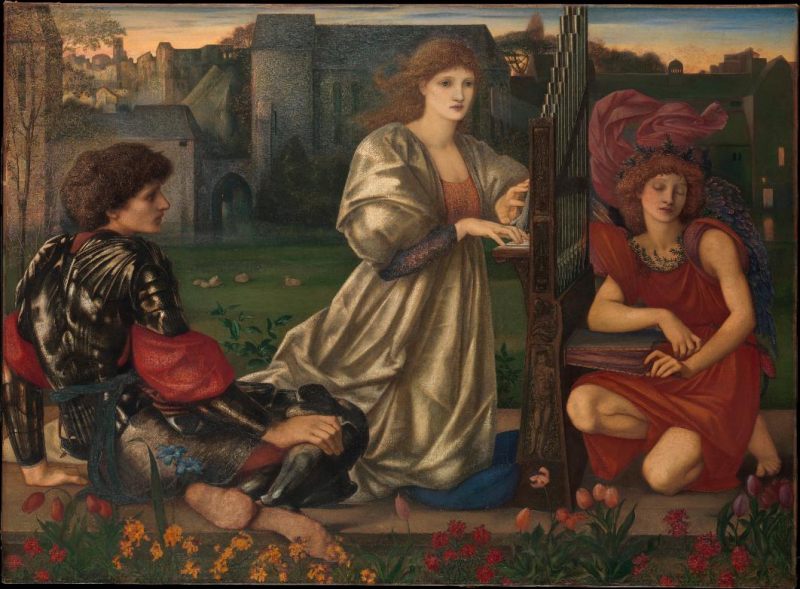 Fig. 9 – Edward Coley Burne-Jones, Le Chant d’Amour, 1868-1877, huile sur toile ; Metropolitan Museum, domaine public